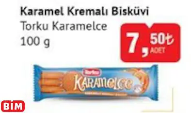 TORKU KARAMELCE KARAMEL KREMALI BİSKÜVİ